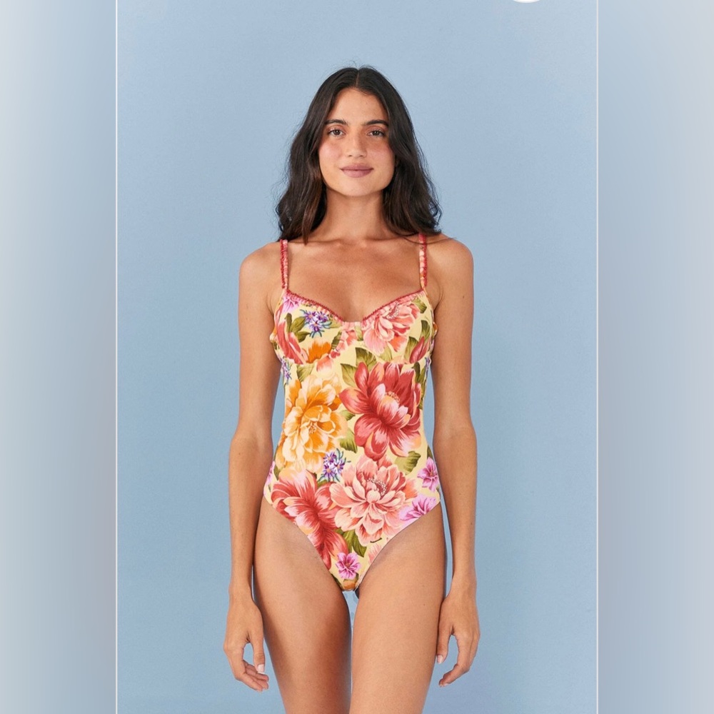 FARM Rio Floral One Piece Swimsuit - Multicolor